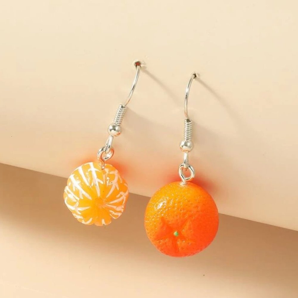 🍊NEW🍊 Super Cute, Special Design, Unique Fruit Charm Drop Earrings